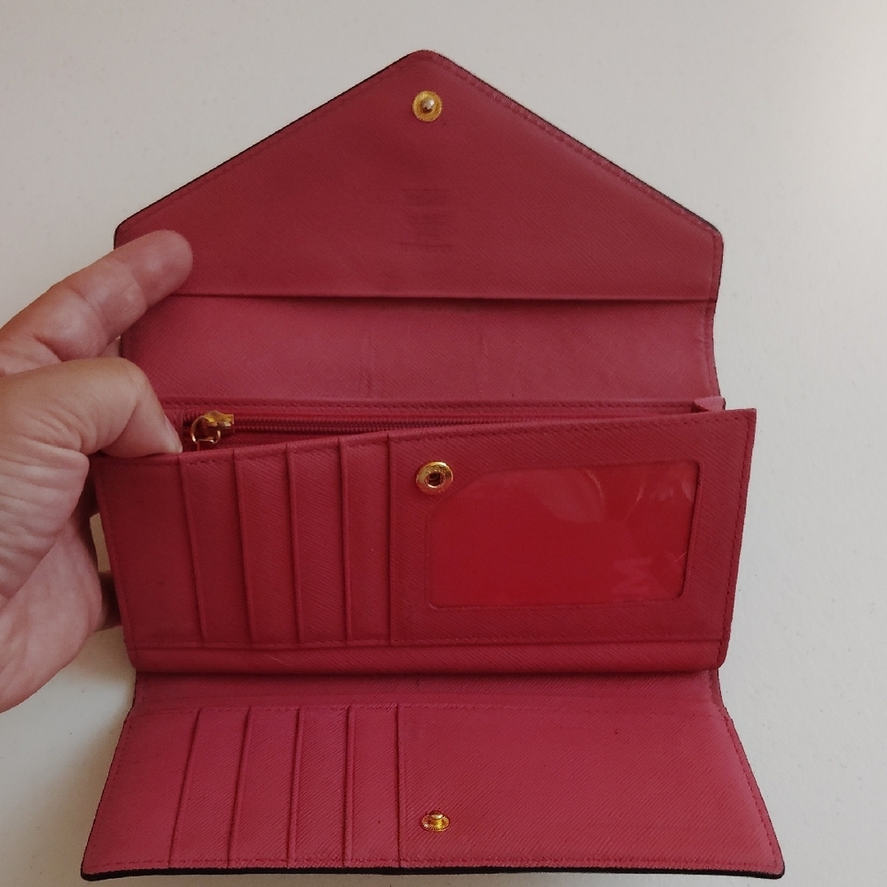 MCM Beige Monogram Envelope Clutch - Picture 6 of 10